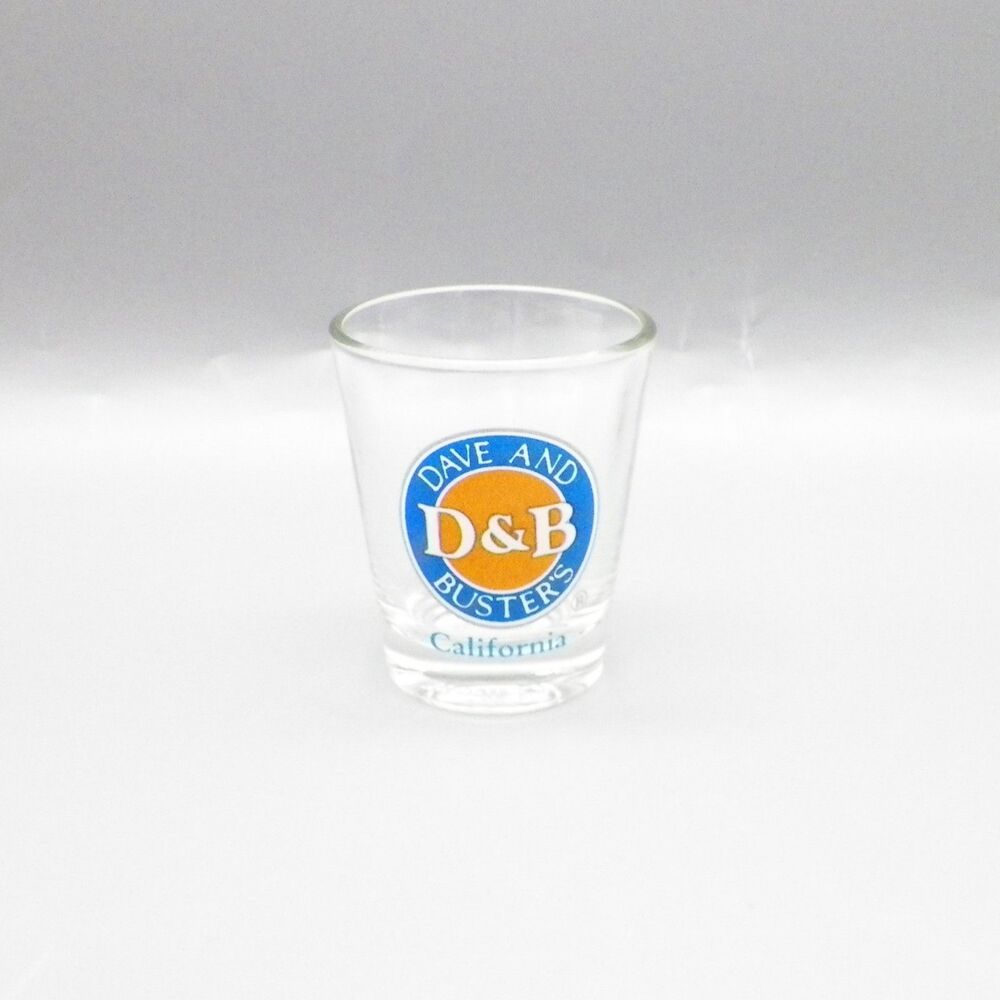 Dave and Busters D&B California Shotglass Souvenir Vintage